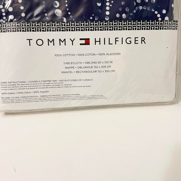 Tommy Hilfiger Cotton Tablecloth Oblong 60" x 120" - Picture 10 of 15